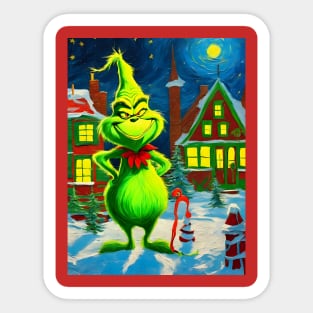 Grinchy Christmas Sticker